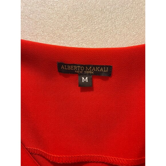 Alberto Makali Pintuck Blouse in Red Medium - Picture 5 of 5